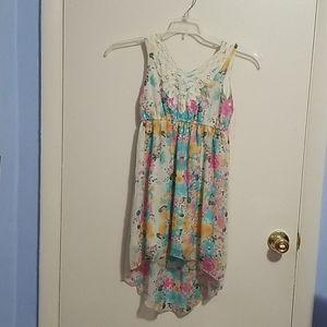 Disorderly Kids 8 Floral Sleeveless Juniors Dress